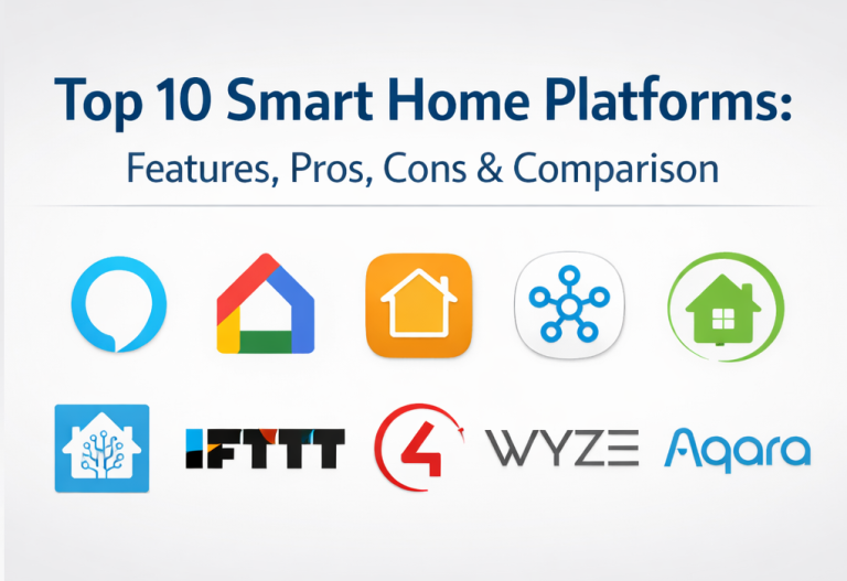 Smart Features Top 10 Smart Home Platforms: Features, Pros, Cons & Comparison - DevOps ...