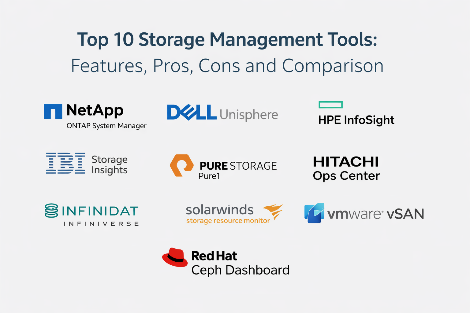 Storage Management Aditional Feature Top 10 Storage Management Tools: Features, Pros, Cons and Comparison ...