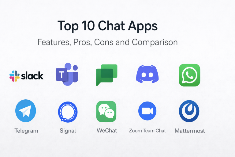 Top 10 Chat Apps: Features, Pros, Cons and Comparison - DevOps Consulting