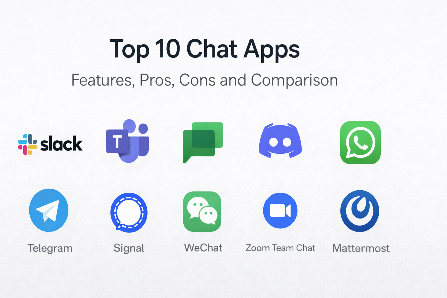 Chat Apllication Top 10 Chat Apps: Features, Pros, Cons and Comparison - DevOps Consulting