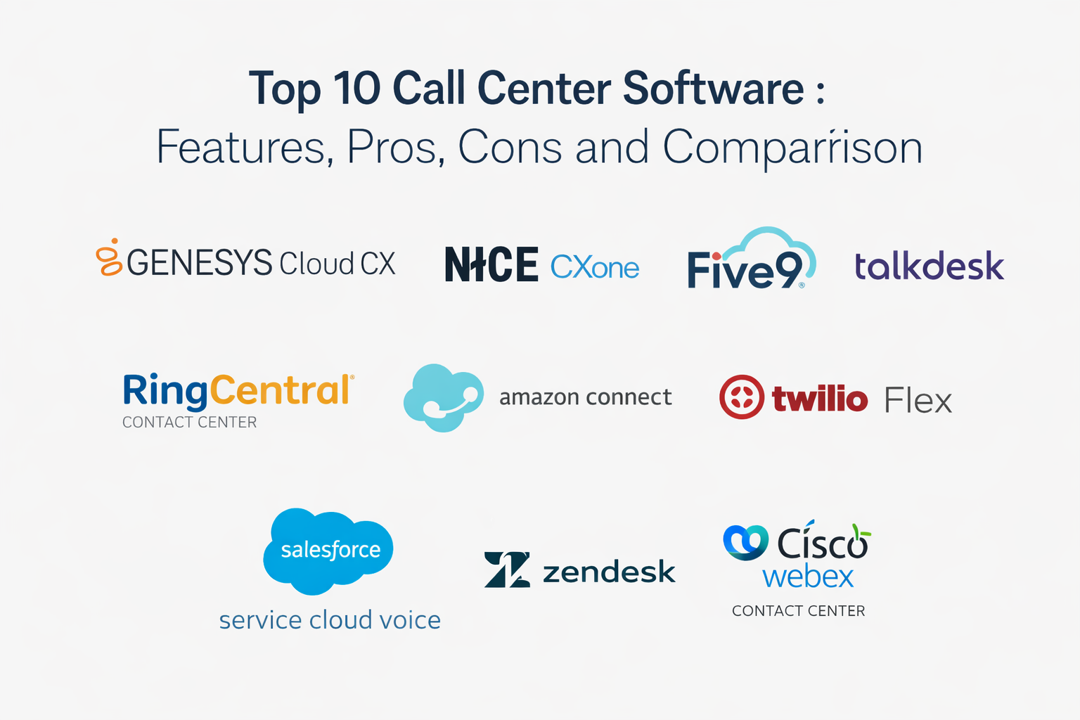 Top 10 Call Center Software: Features, Pros, Cons and Comparison ...