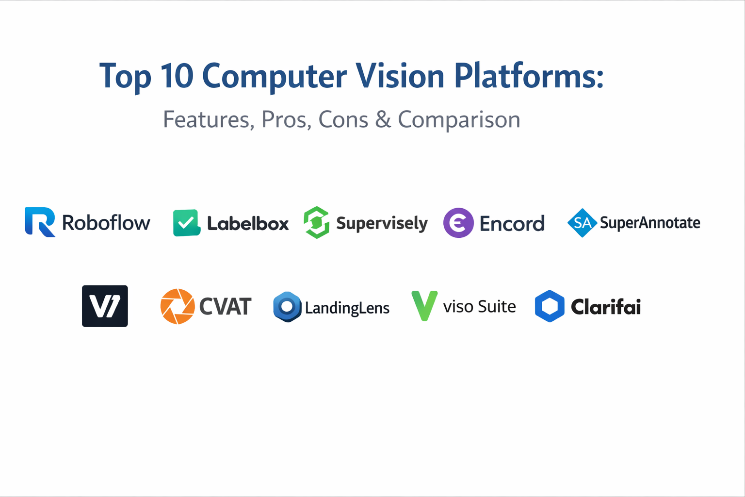 Top 10 Computer Vision Platforms: Features, Pros, Cons and Comparison ...