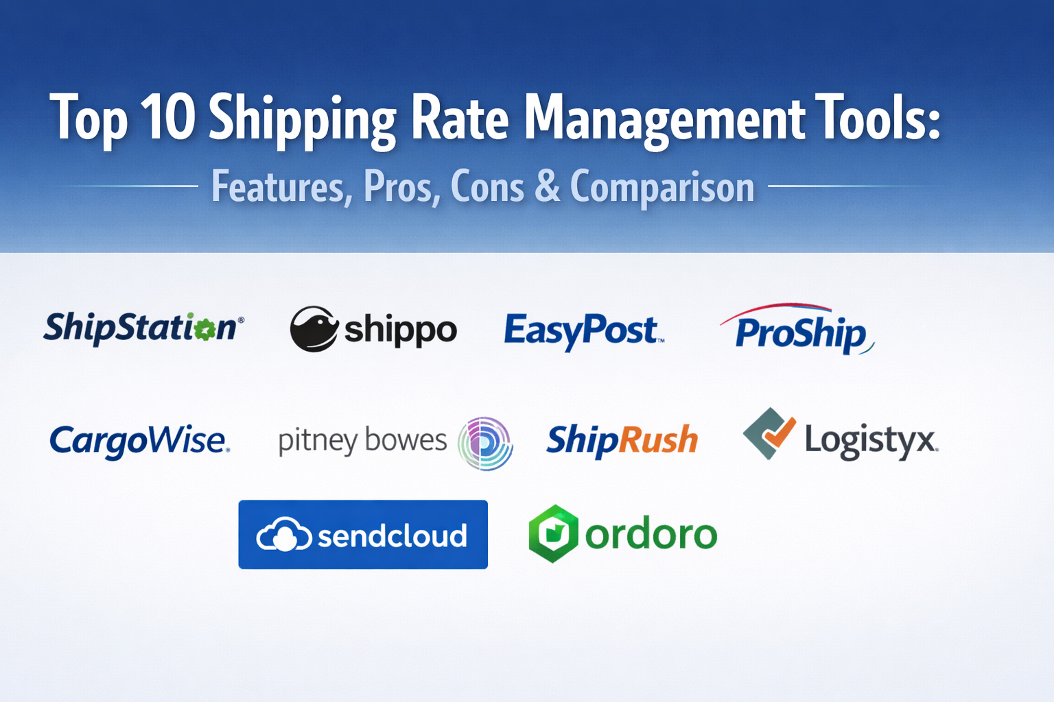 Top 10 Shipping Rate Management Tools: Features, Pros, Cons ...