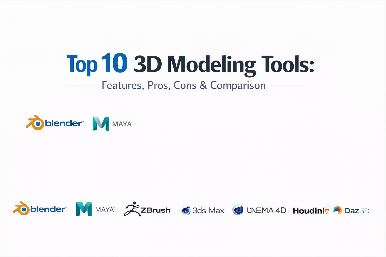 Top 10 3D Modeling Tools: Features, Pros, Cons & Comparison - DevOps ...