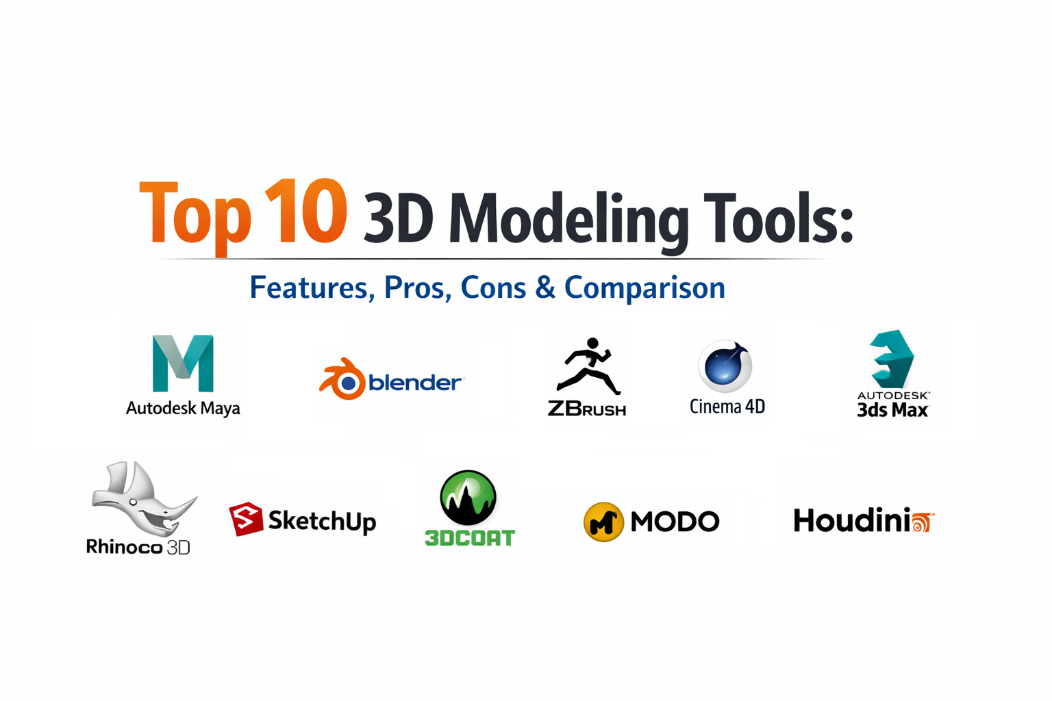 Top 10 3D Modeling Tools: Features, Pros, Cons & Comparison