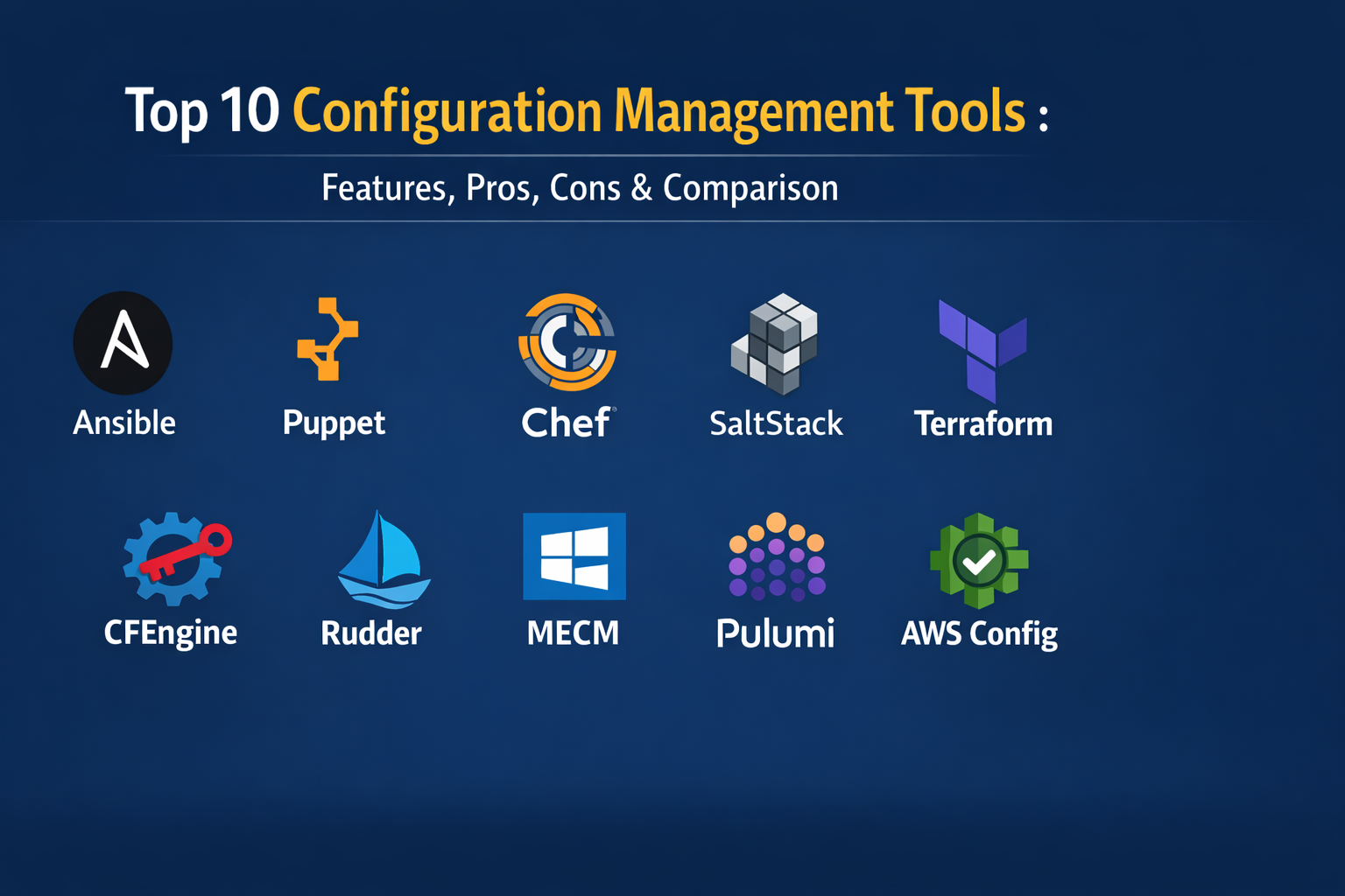 Top 10 Configuration Management Tools: Features, Pros, Cons ...