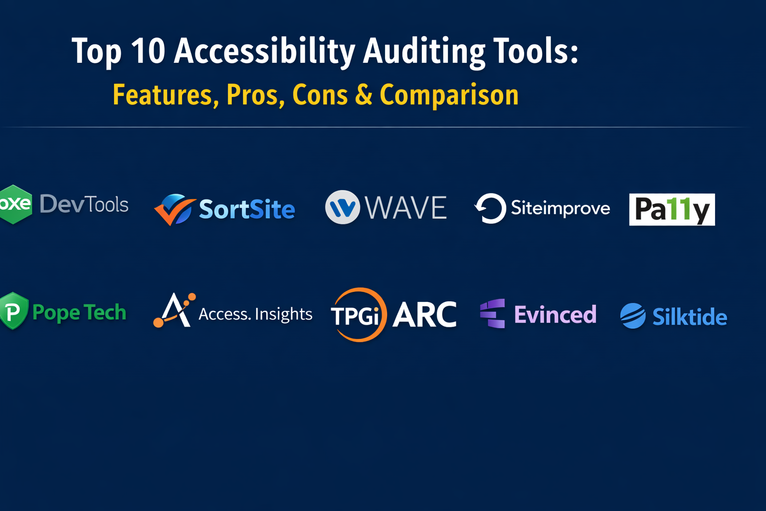 Top 10 Accessibility Auditing Tools: Features, Pros, Cons & Comparison ...