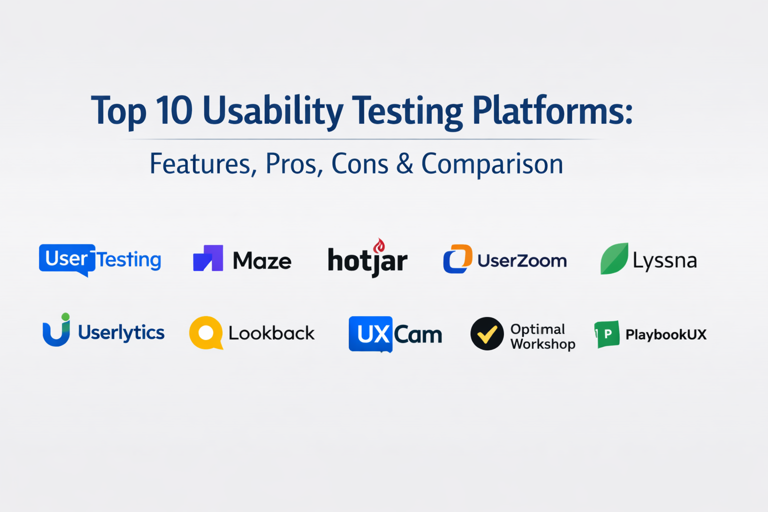 Top 10 Usability Testing Platforms: Features, Pros, Cons & Comparison ...
