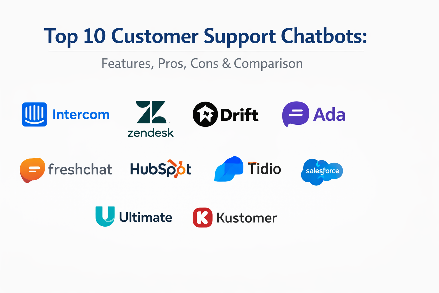 Top 10 Customer Support Chatbots: Features, Pros, Cons & Comparison ...