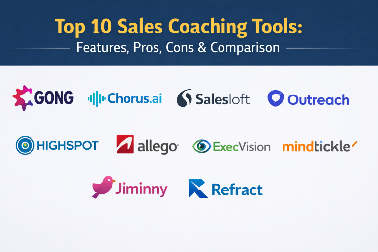 Top 10 Sales Coaching Tools: Features, Pros, Cons & Comparison - DevOps ...