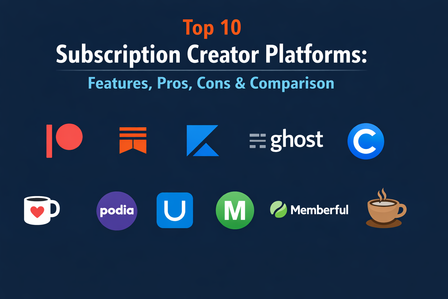 Top 10 Subscription Creator Platforms: Features, Pros, Cons ...