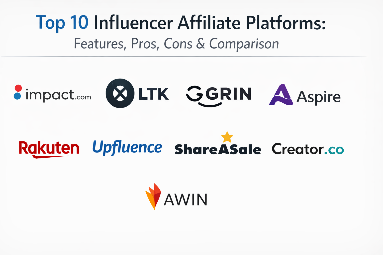 Top 10 Influencer Affiliate Platforms: Features, Pros, Cons ...