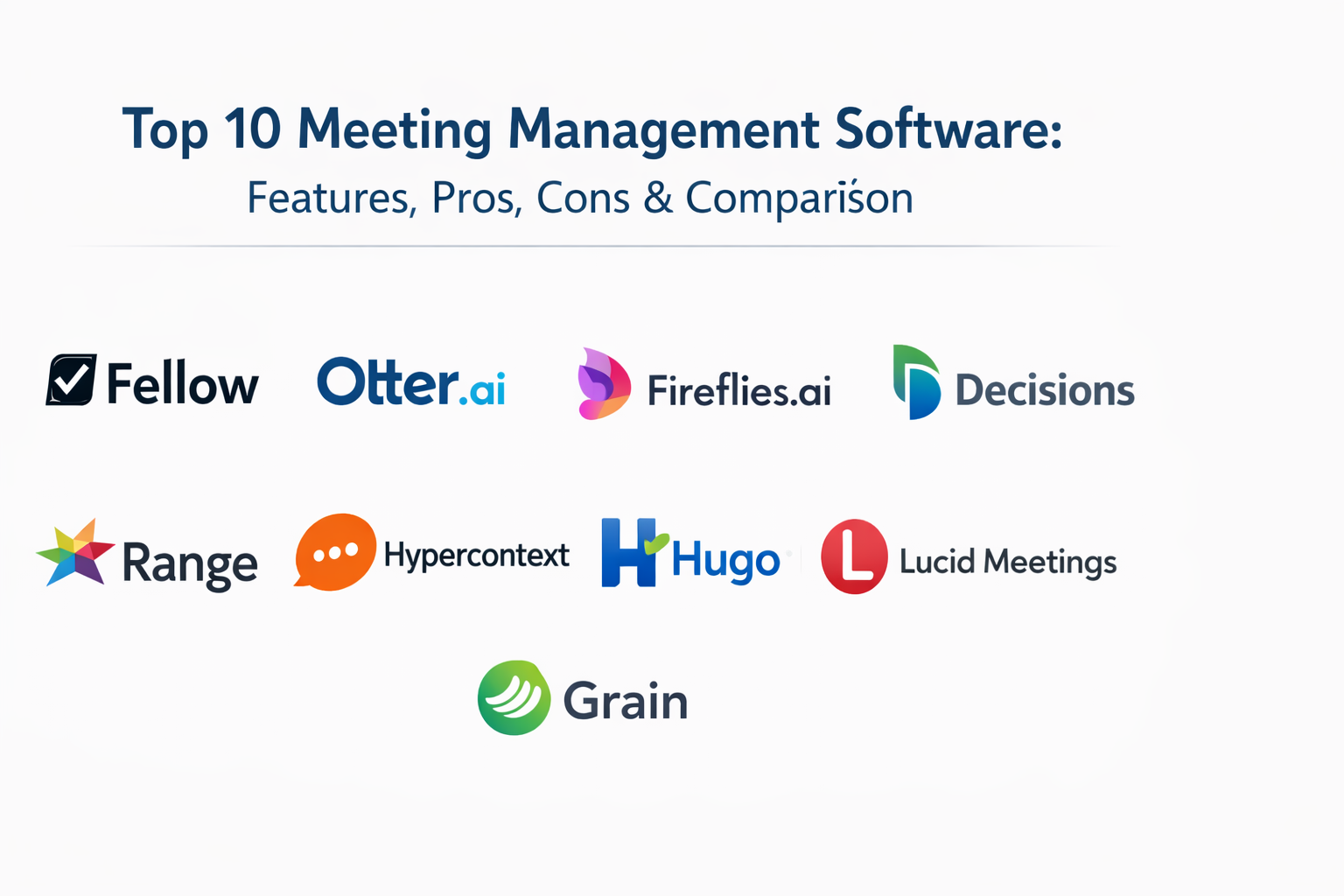 Top 10 Meeting Management Software: Features, Pros, Cons & Comparison ...