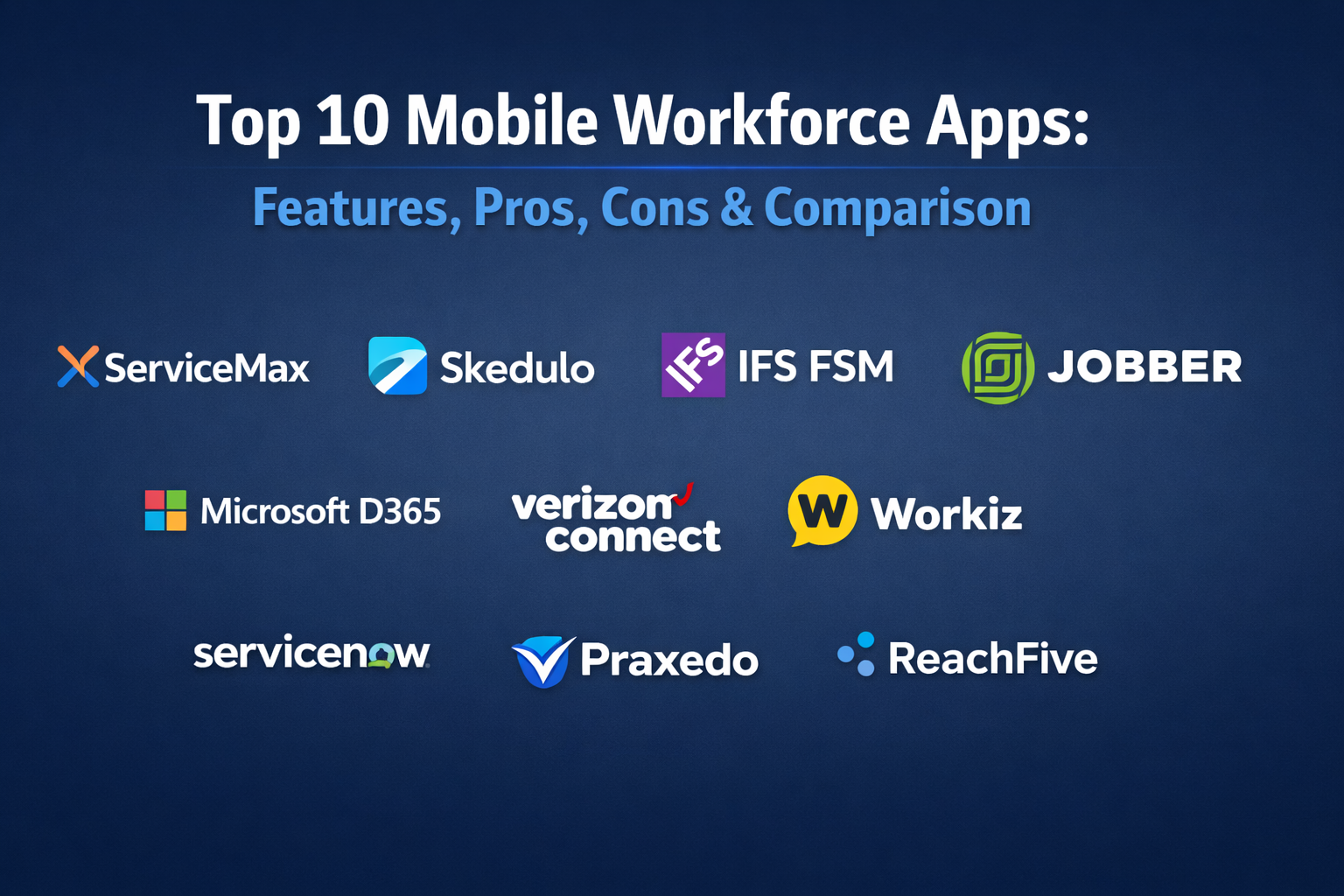Top 10 Mobile Workforce Apps: Features, Pros, Cons & Comparison ...