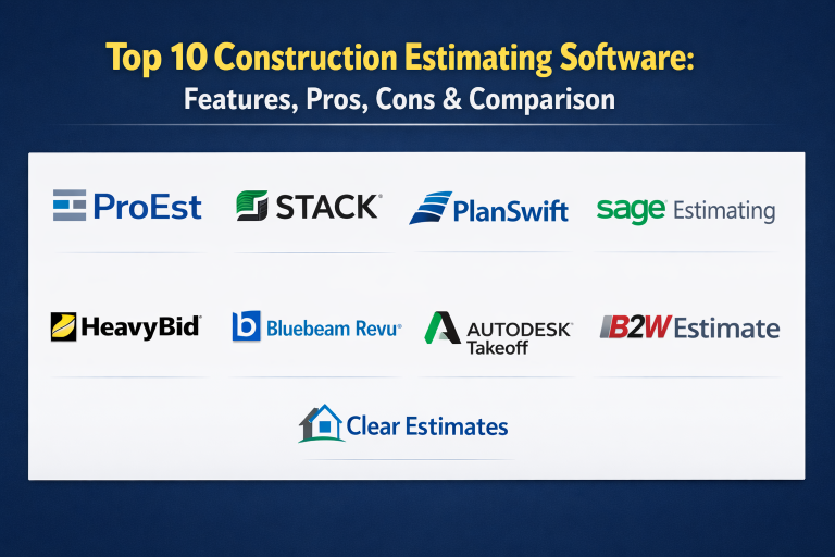 Top 10 Construction Estimating Software: Features, Pros, Cons ...