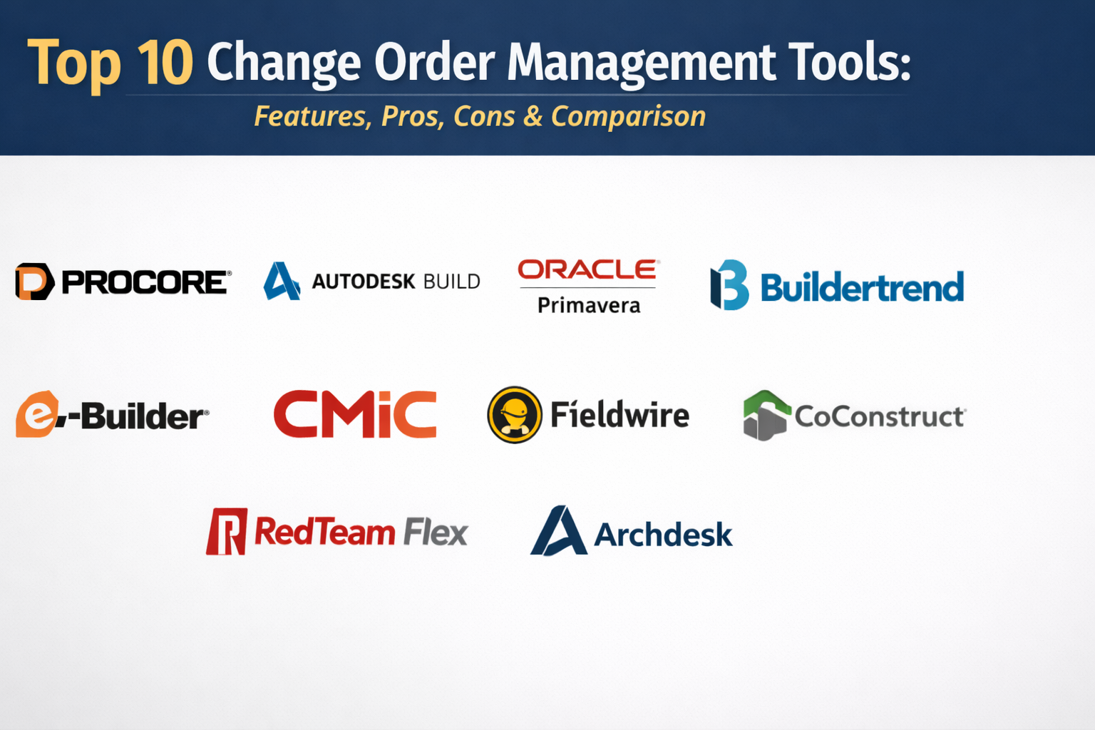 Top 10 Change Order Management Tools: Features, Pros, Cons & Comparison ...