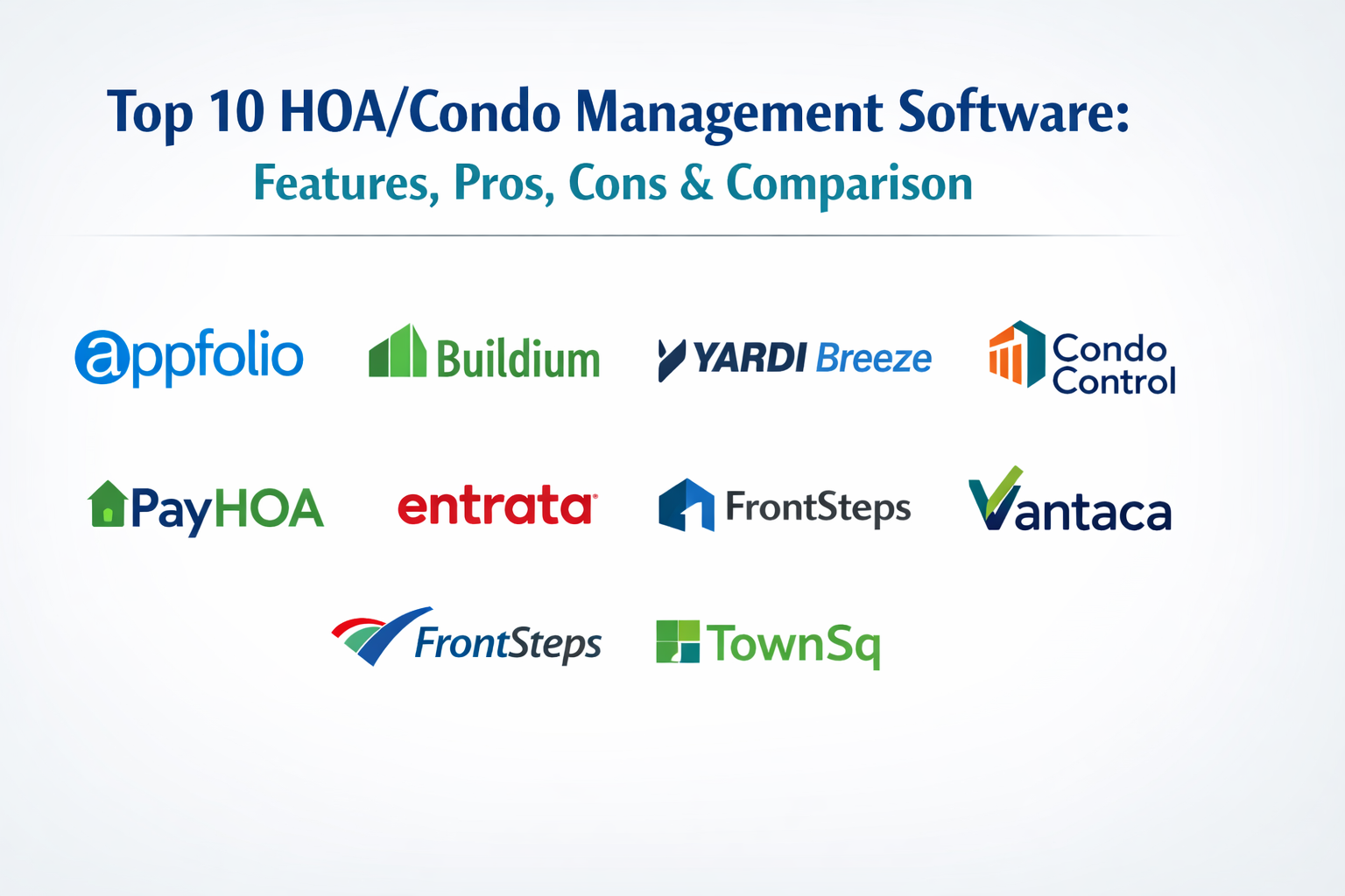 Top 10 HOA/Condo Management Software: Features, Pros, Cons & Comparison ...