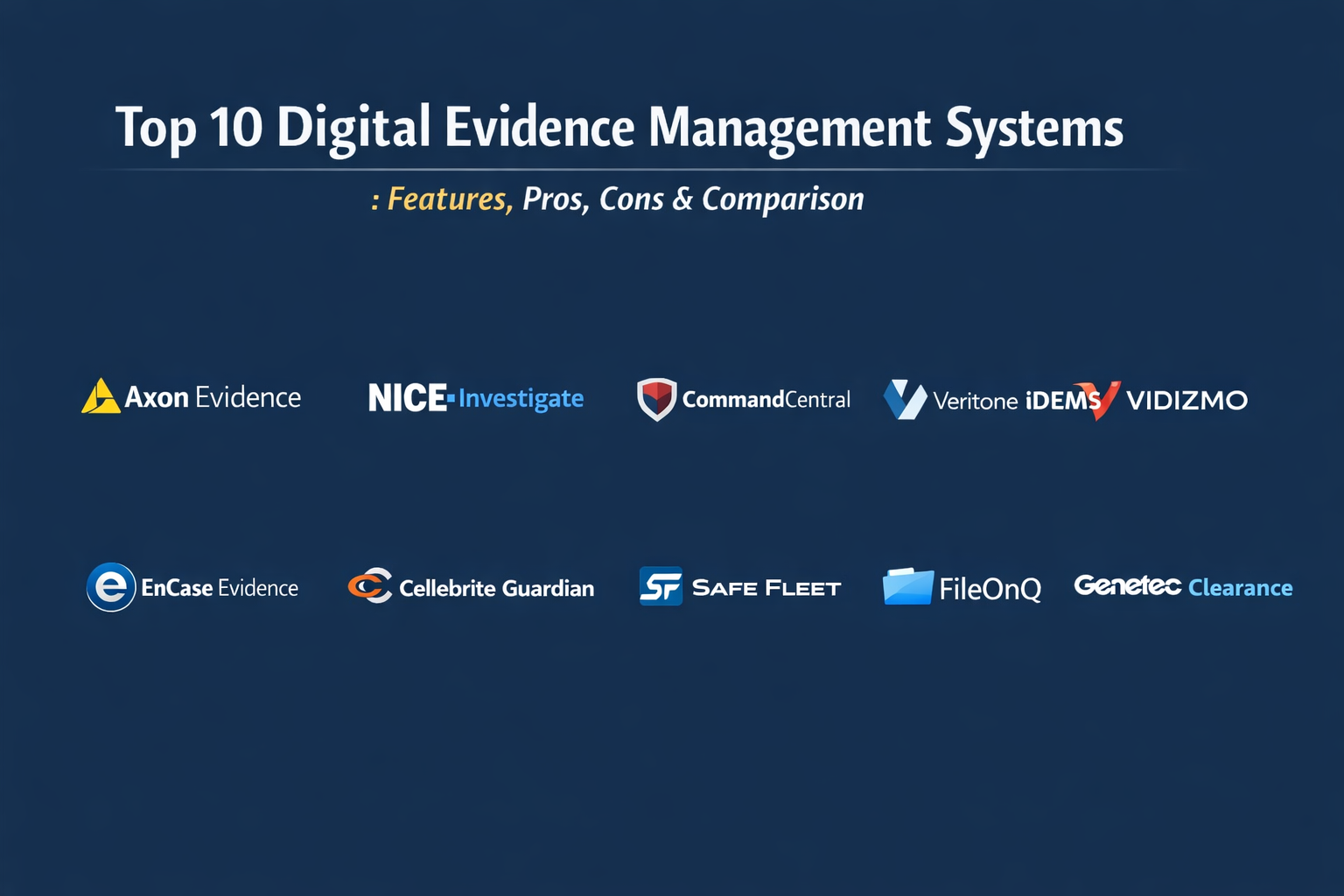 Top 10 Digital Evidence Management Systems: Features, Pros, Cons ...