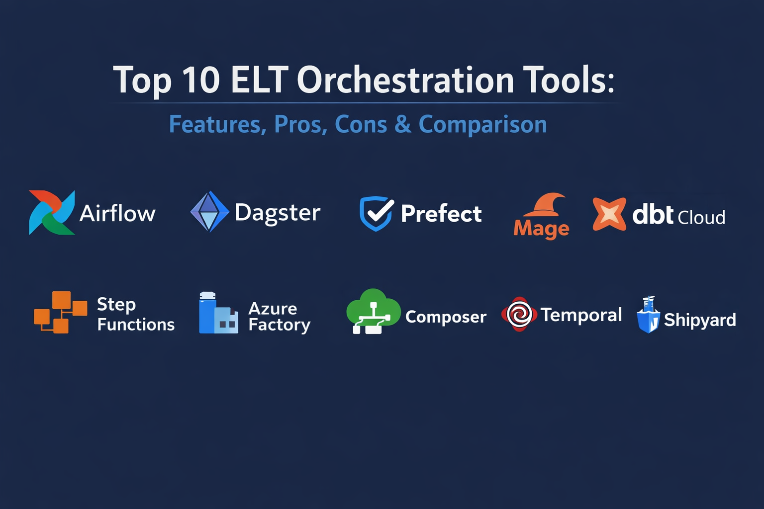 Top 10 ELT Orchestration Tools: Features, Pros, Cons & Comparison