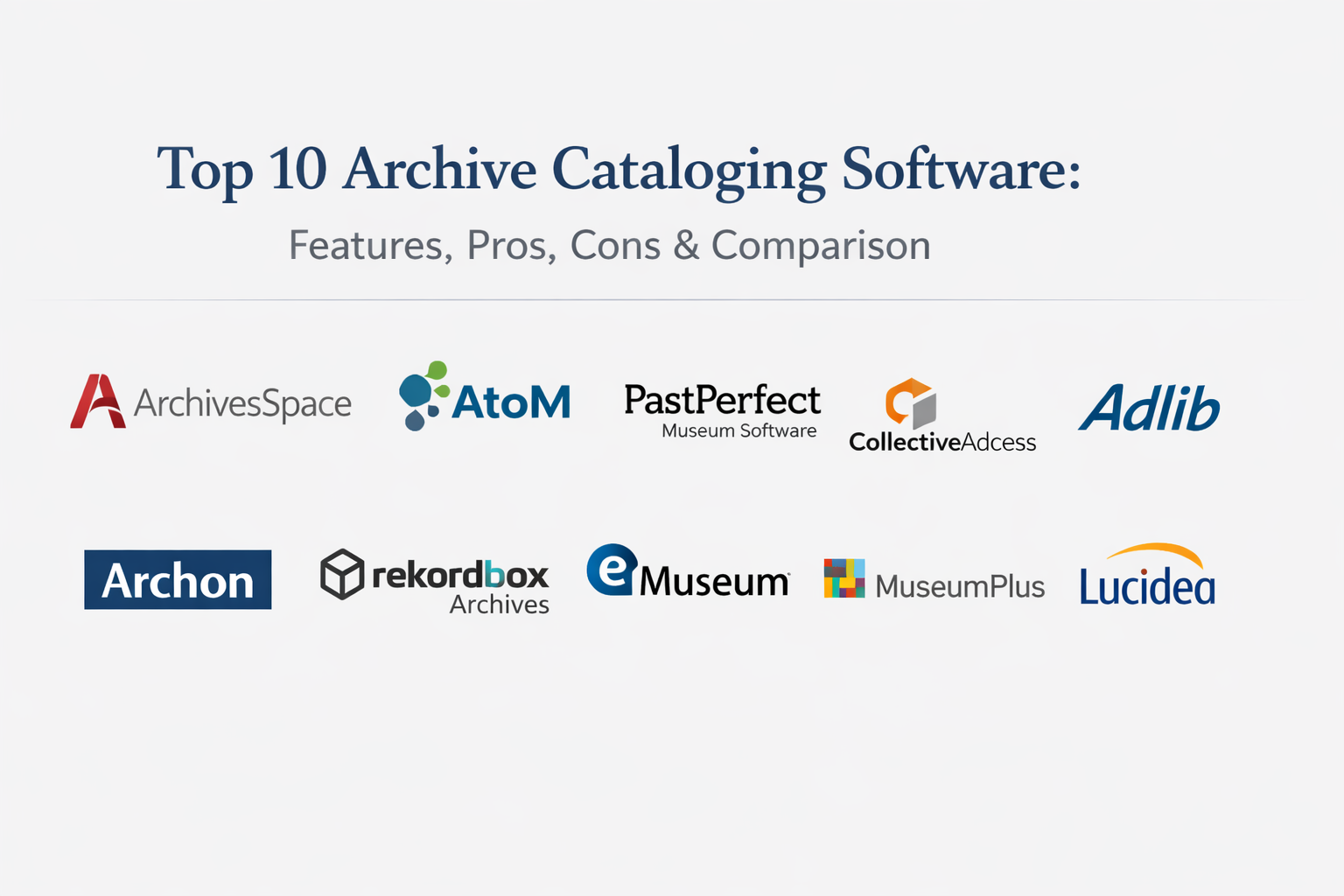 Top 10 Archive Cataloging Software: Features, Pros, Cons & Comparison ...