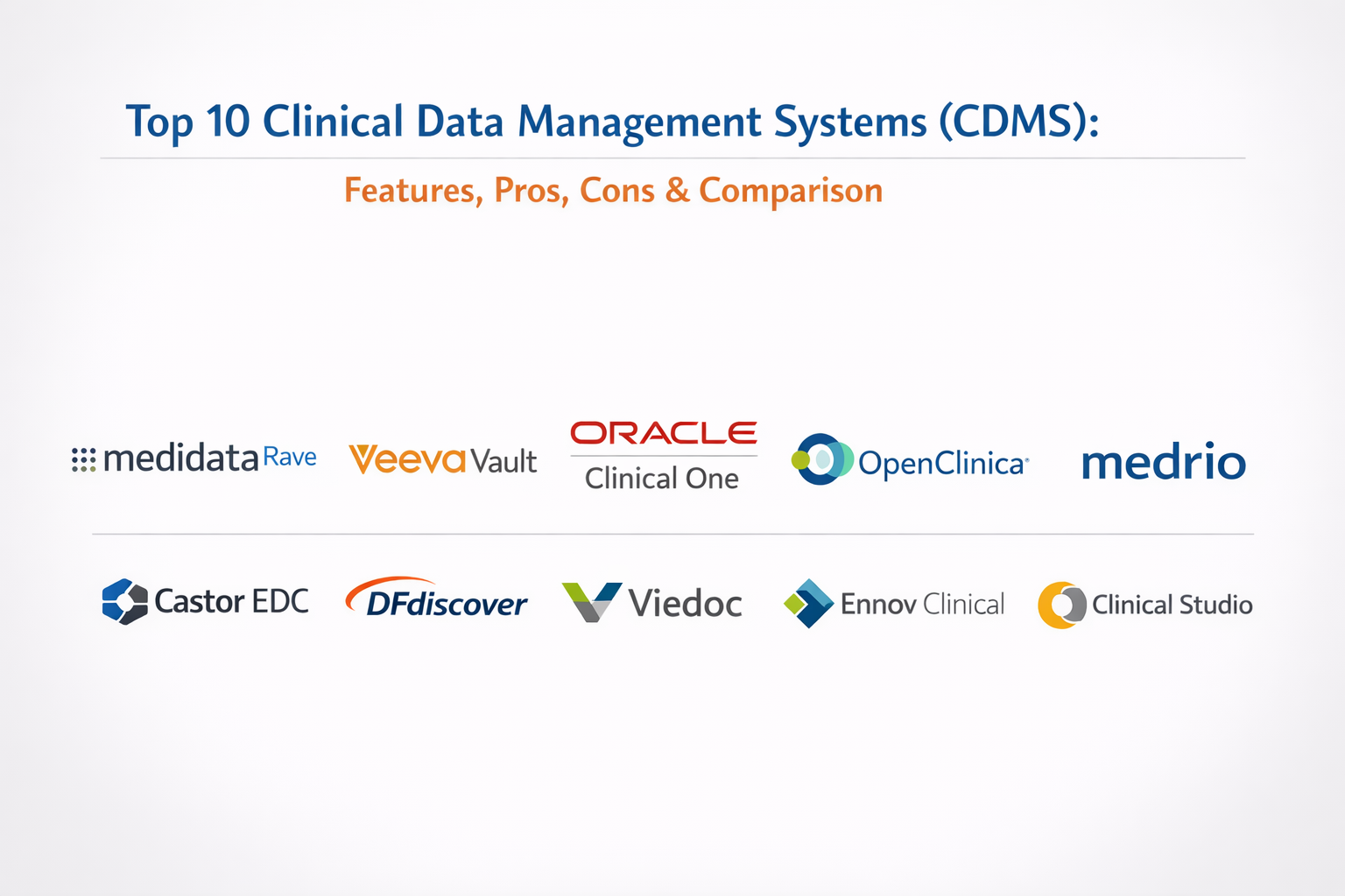 Top 10 Clinical Data Management Systems (CDMS): Features, Pros, Cons ...